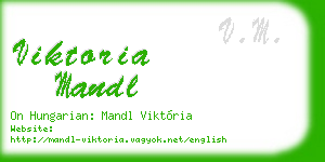 viktoria mandl business card