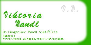viktoria mandl business card